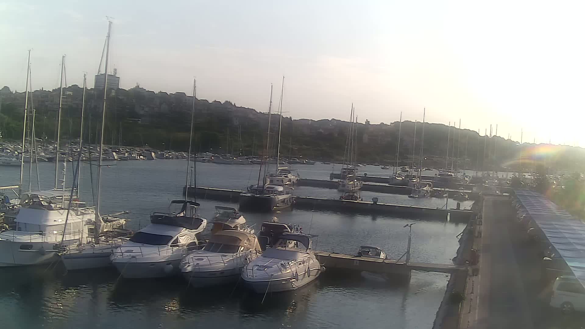 Pula, Marina Veruda North View Live Cam - Pjescana Uvala, Pula, Istria, Croatia