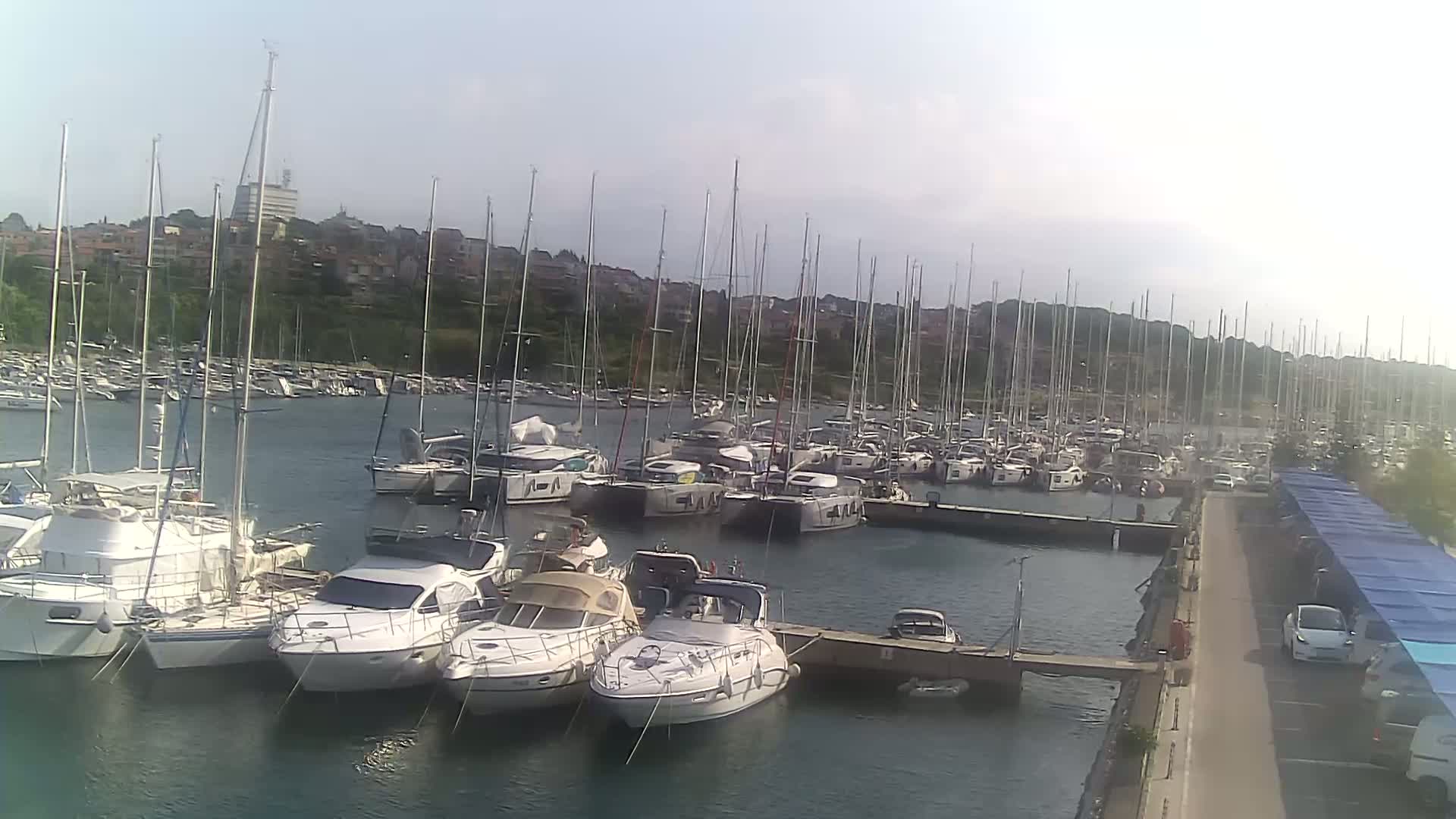 Pula, Marina Veruda North View Live Cam - Pjescana Uvala, Pula, Istria, Croatia
