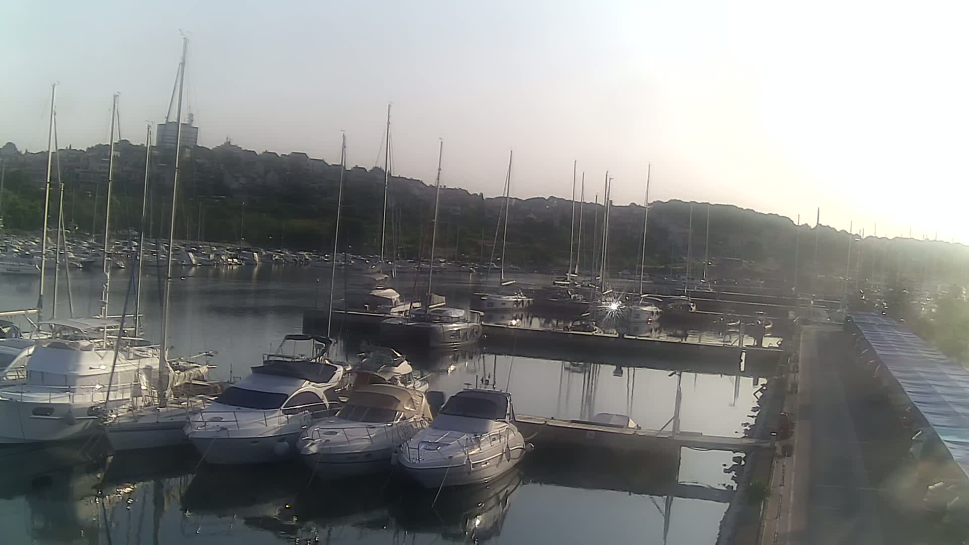 Pula, Marina Veruda North View Live Cam - Pjescana Uvala, Pula, Istria, Croatia