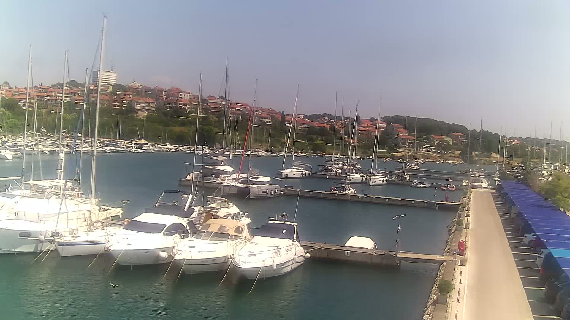Pula, Marina Veruda North View Live Cam - Pjescana Uvala, Pula, Istria, Croatia