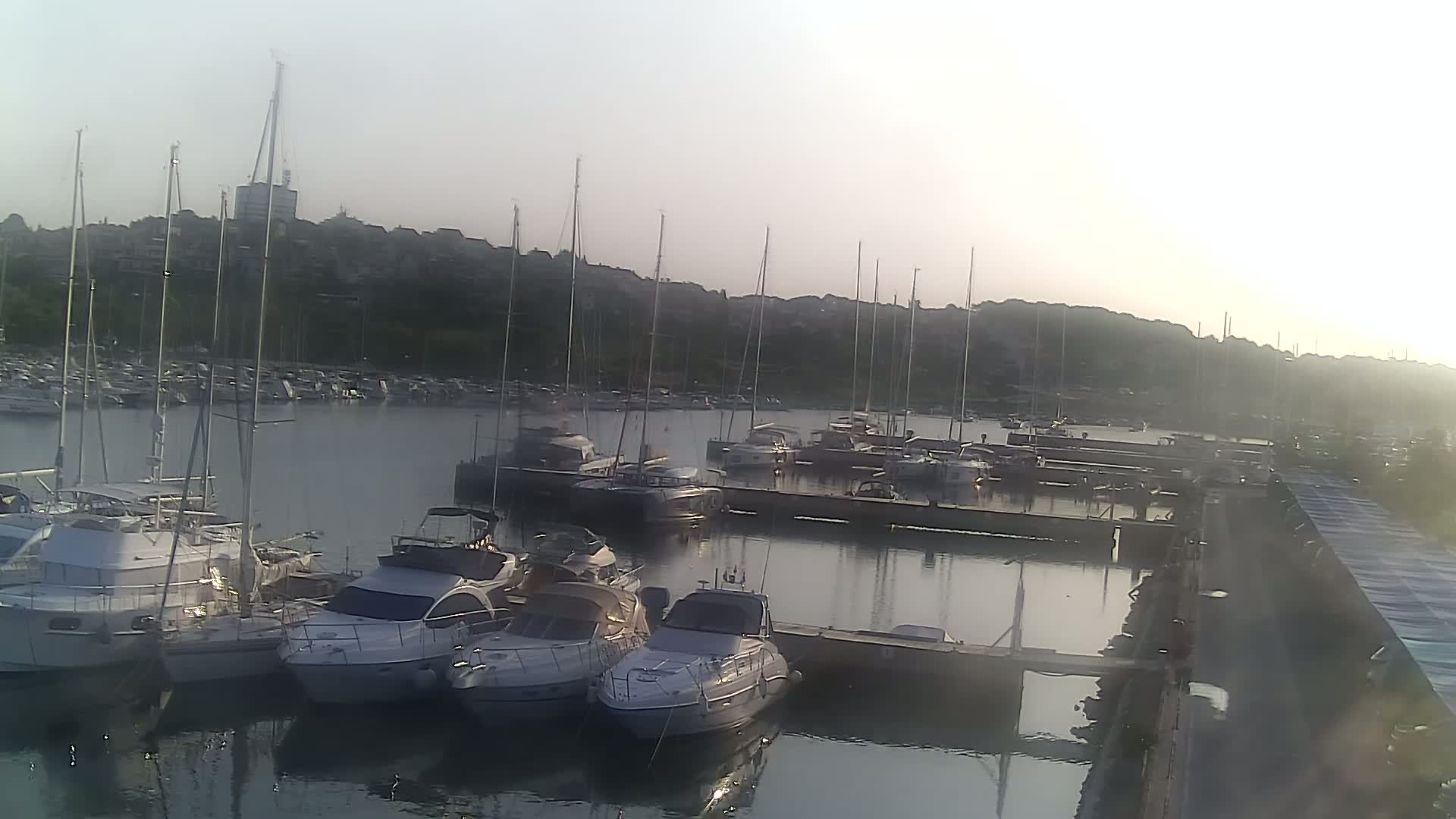 Pula, Marina Veruda North View Live Cam - Pjescana Uvala, Pula, Istria, Croatia