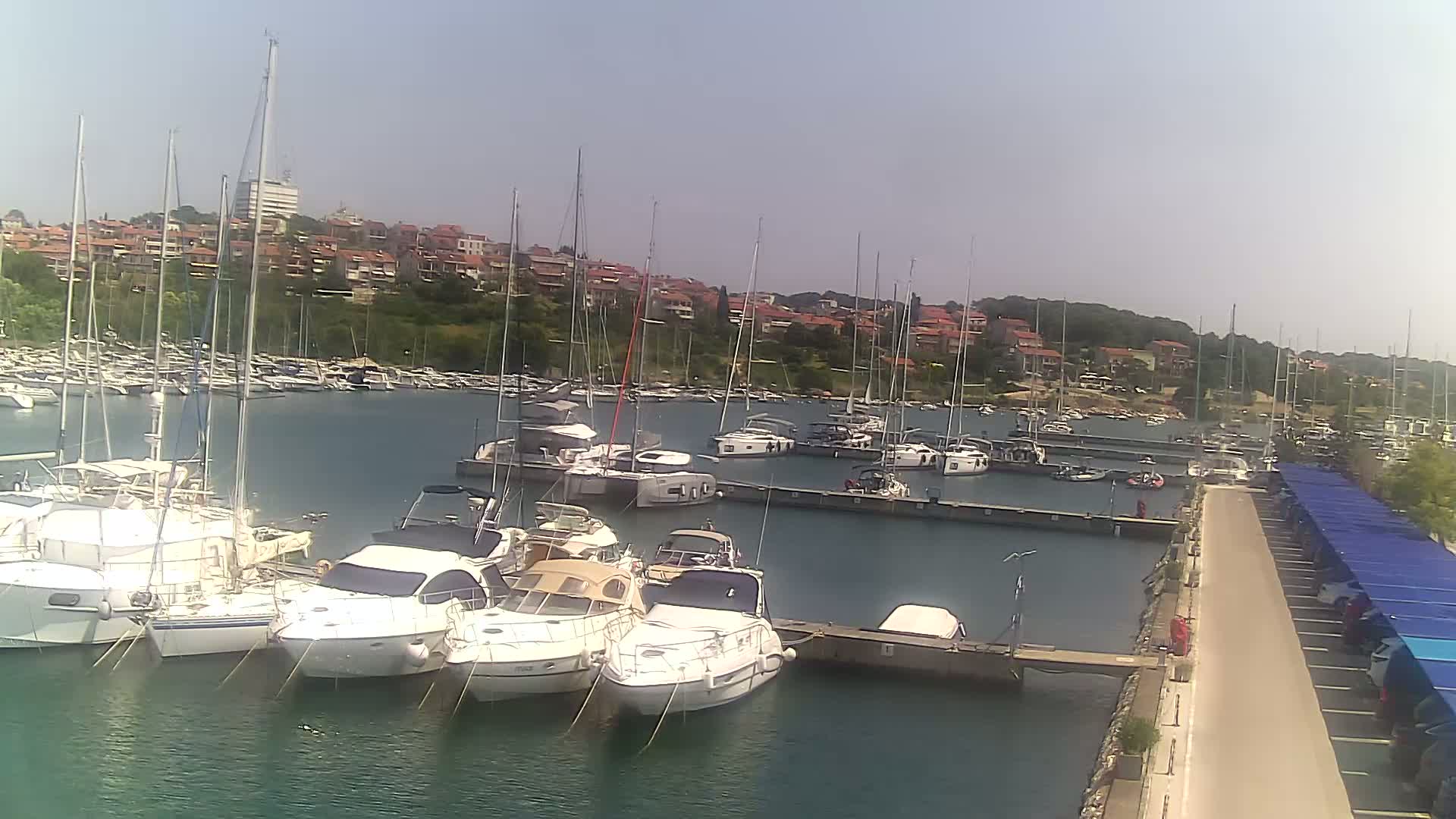 Pula, Marina Veruda North View Live Cam - Pjescana Uvala, Pula, Istria, Croatia