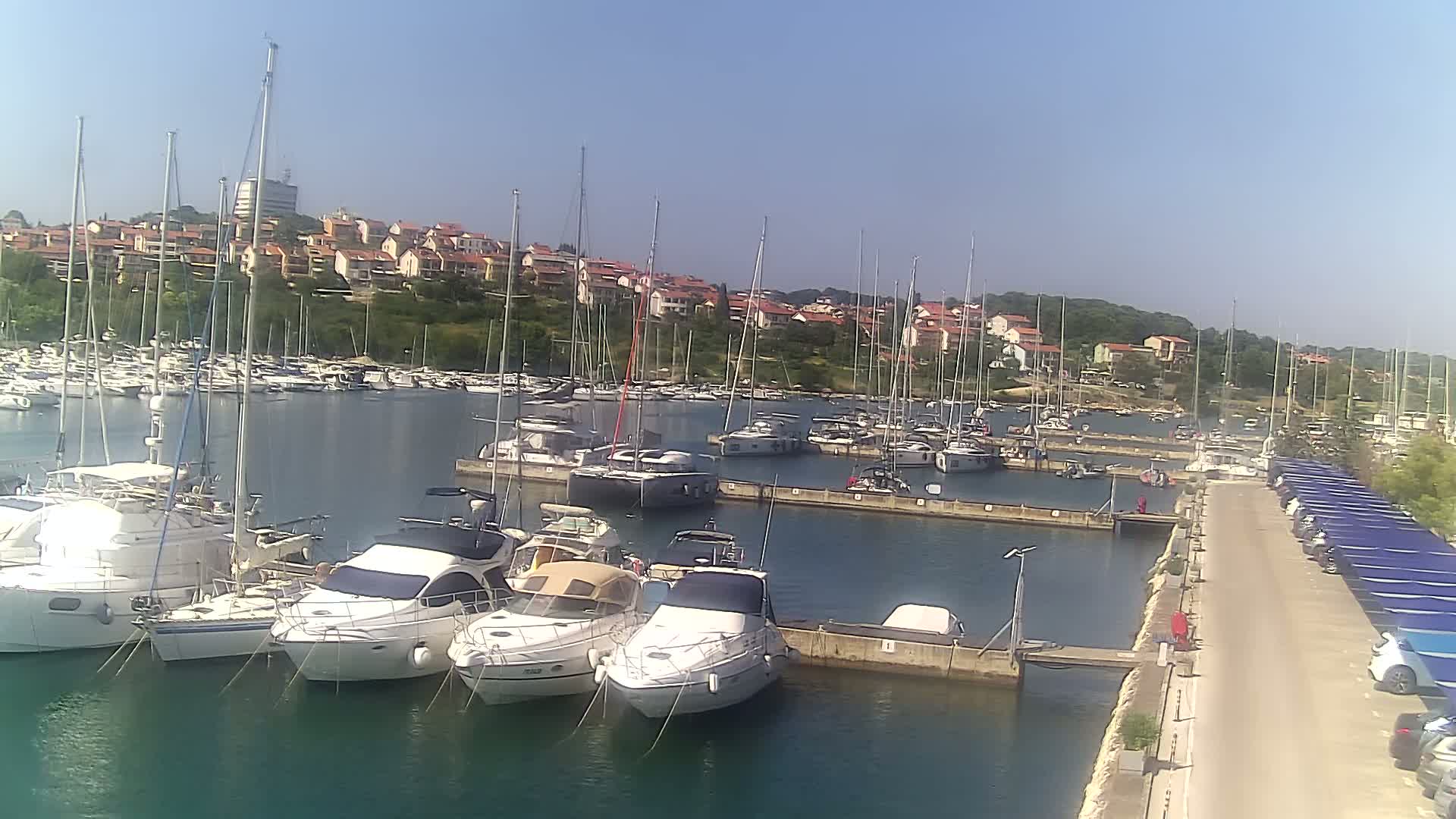 Pula, Marina Veruda North View Live Cam - Pjescana Uvala, Pula, Istria, Croatia