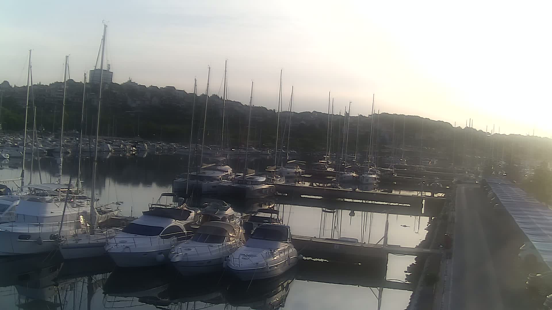 Pula, Marina Veruda North View Live Cam - Pjescana Uvala, Pula, Istria, Croatia