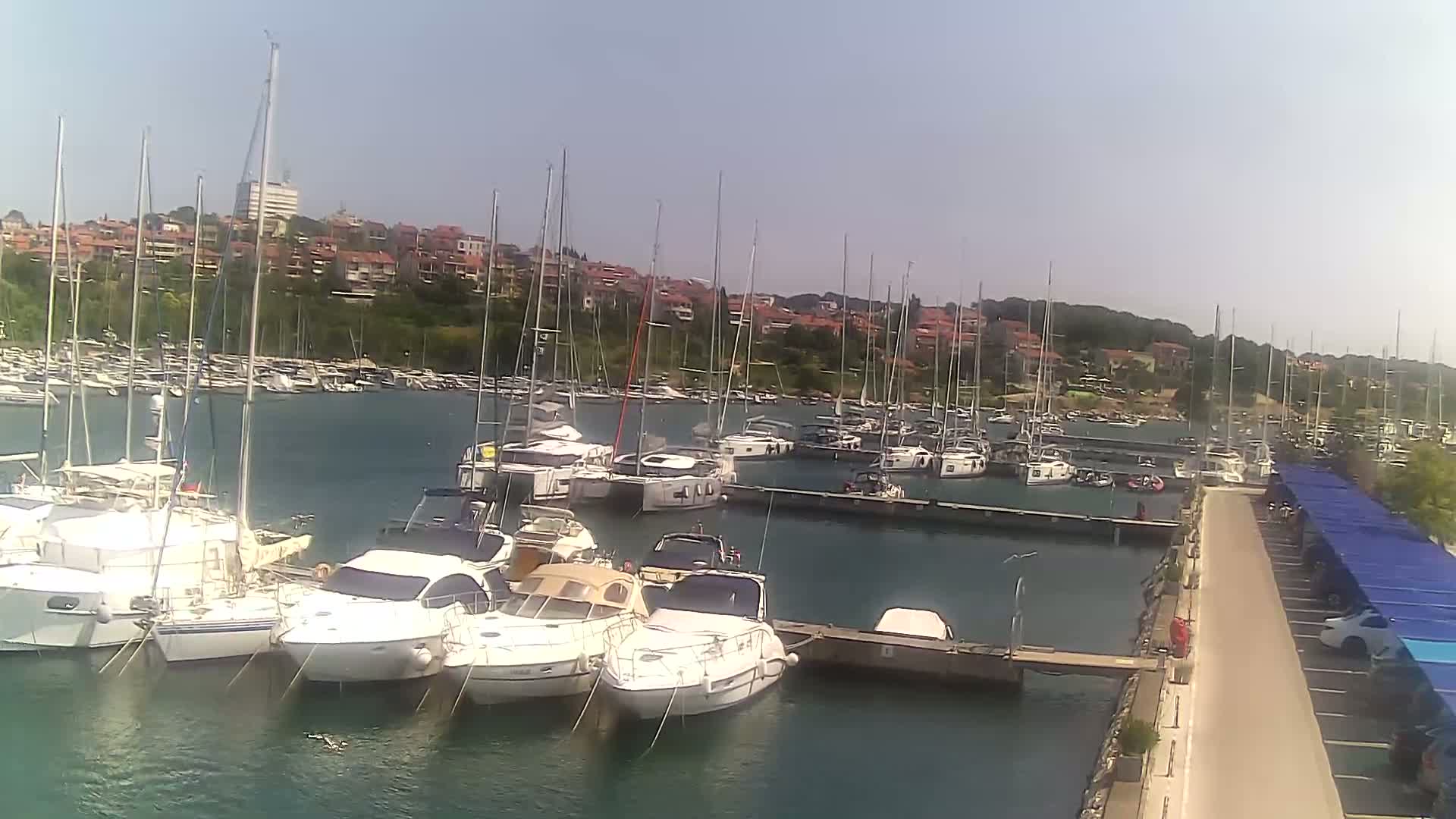 Pula, Marina Veruda North View Live Cam - Pjescana Uvala, Pula, Istria, Croatia
