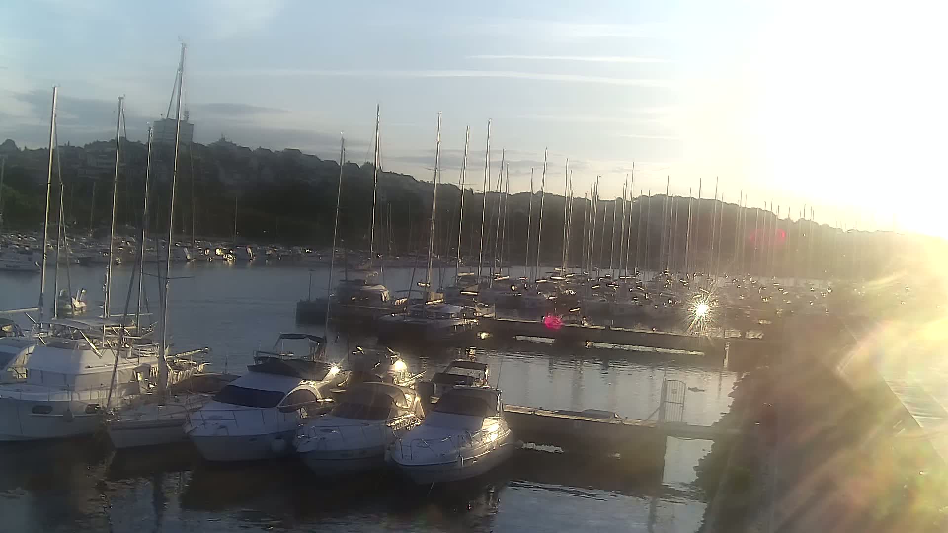 Pula, Marina Veruda North View Live Cam - Pjescana Uvala, Pula, Istria, Croatia