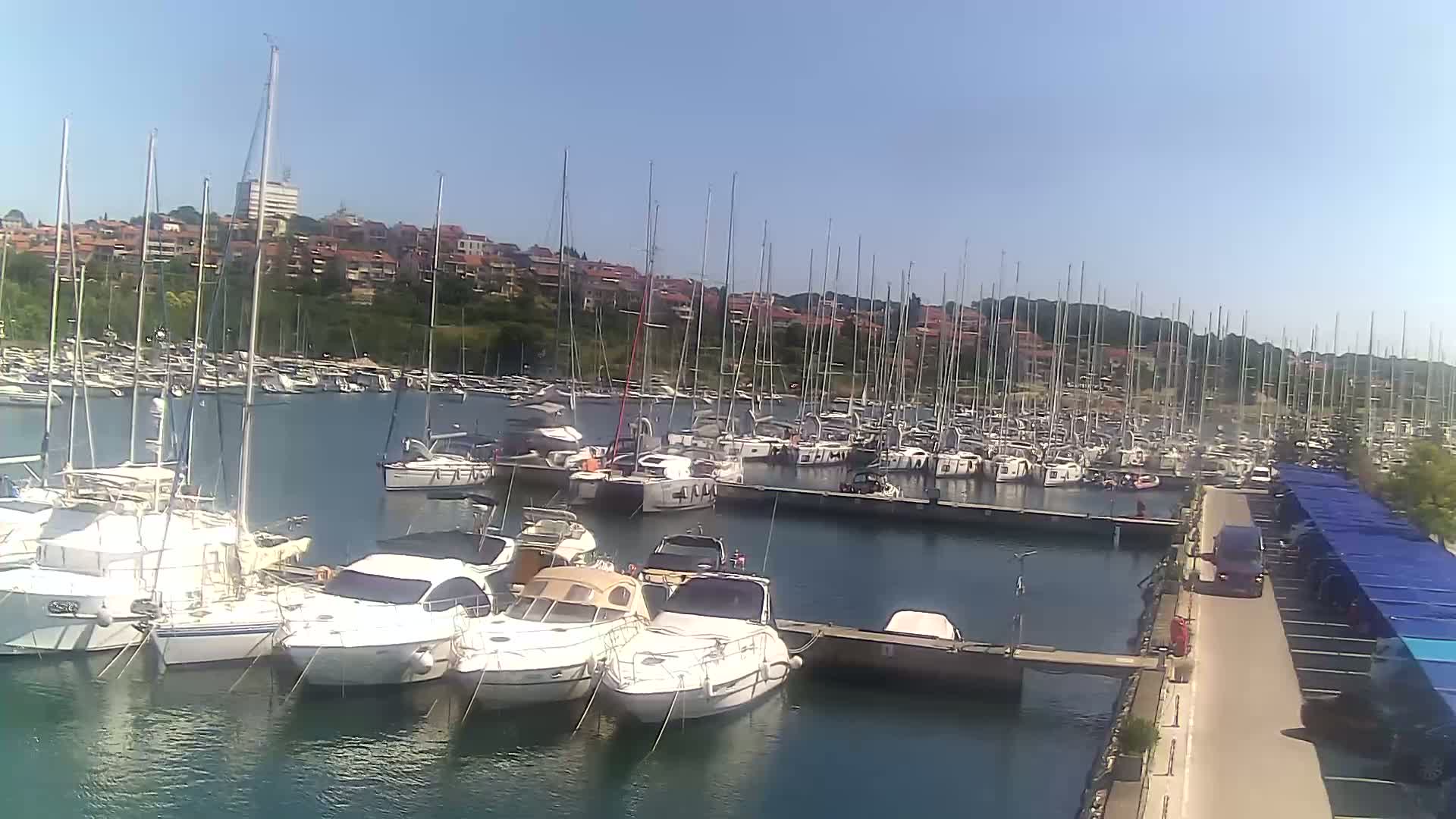 Pula, Marina Veruda North View Live Cam - Pjescana Uvala, Pula, Istria, Croatia