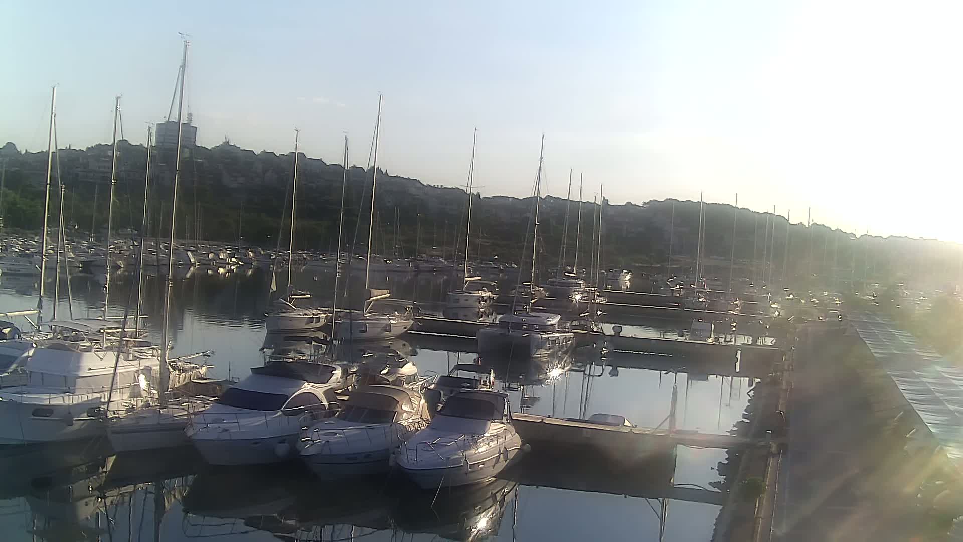 Pula, Marina Veruda North View Live Cam - Pjescana Uvala, Pula, Istria, Croatia