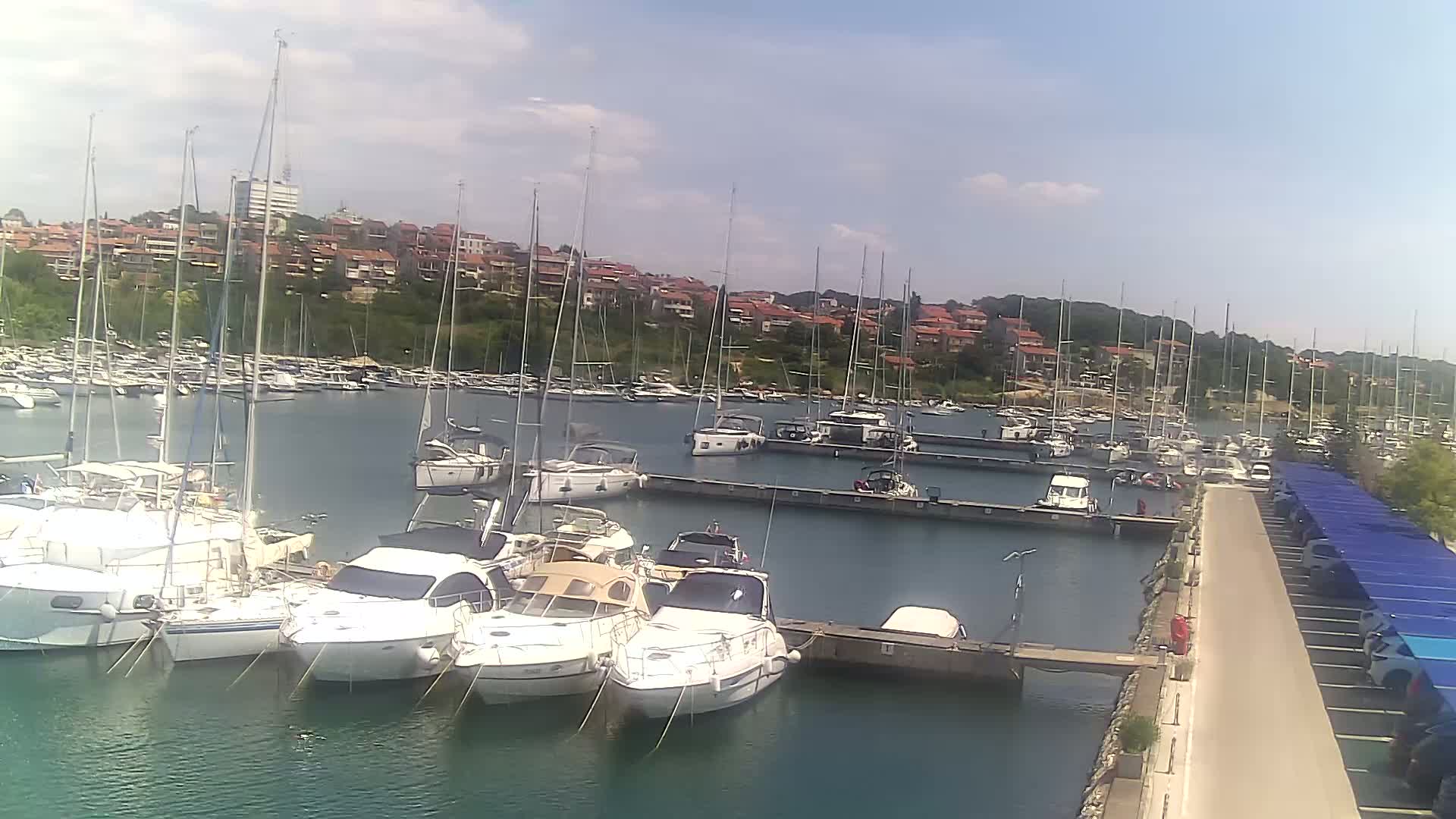 Pula, Marina Veruda North View Live Cam - Pjescana Uvala, Pula, Istria, Croatia