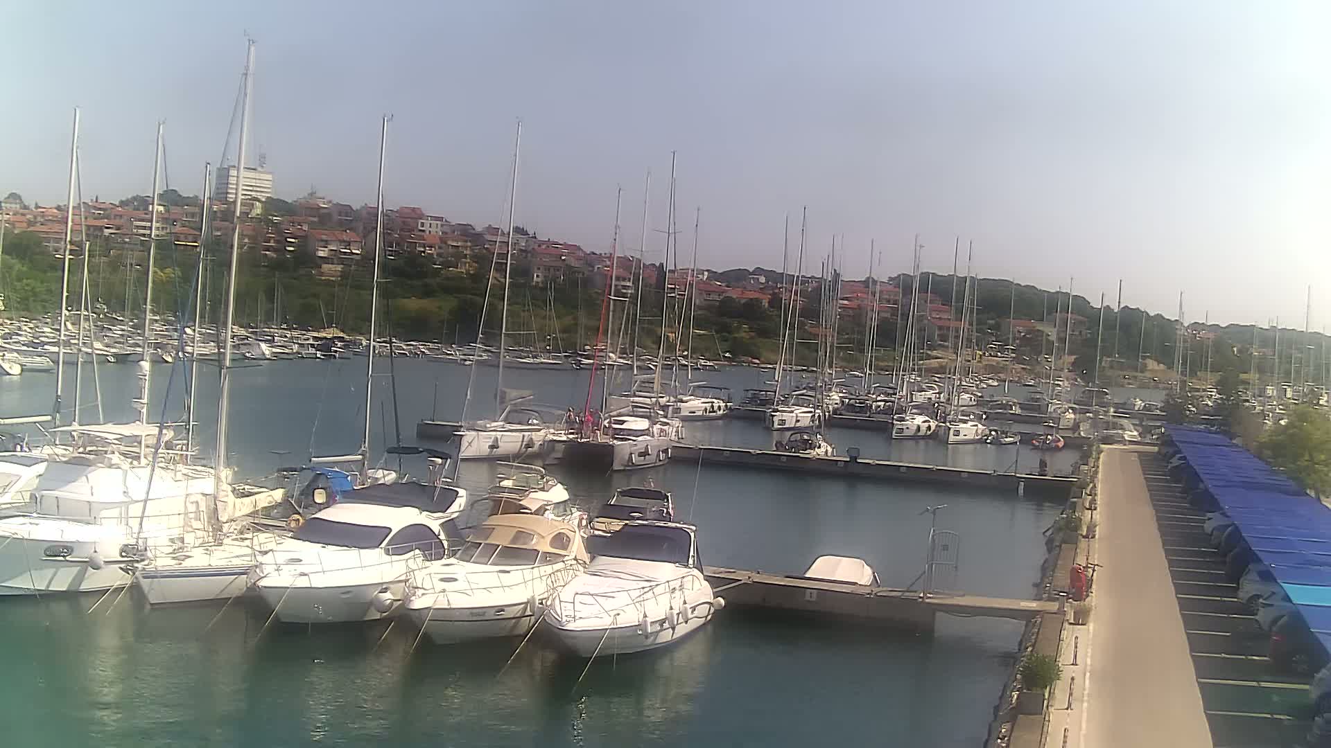 Pula, Marina Veruda North View Live Cam - Pjescana Uvala, Pula, Istria, Croatia