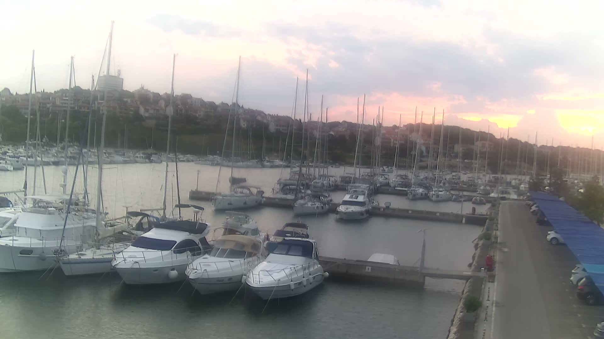 Pula, Marina Veruda North View Live Cam - Pjescana Uvala, Pula, Istria, Croatia