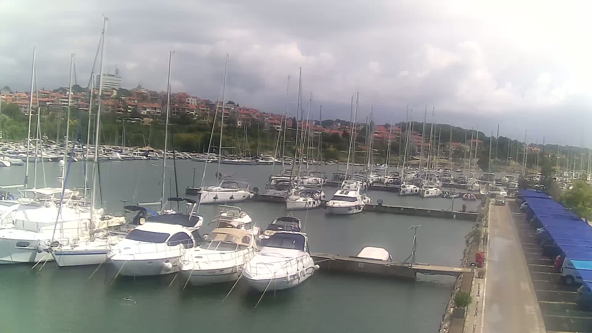 Pula, Marina Veruda North View Live Cam - Pjescana Uvala, Pula, Istria, Croatia