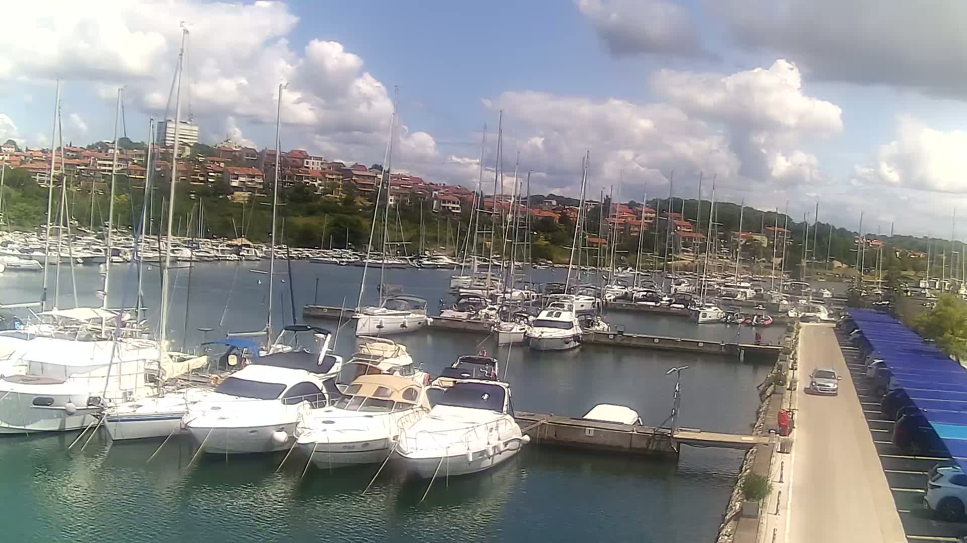 Pula, Marina Veruda North View Live Cam - Pjescana Uvala, Pula, Istria, Croatia