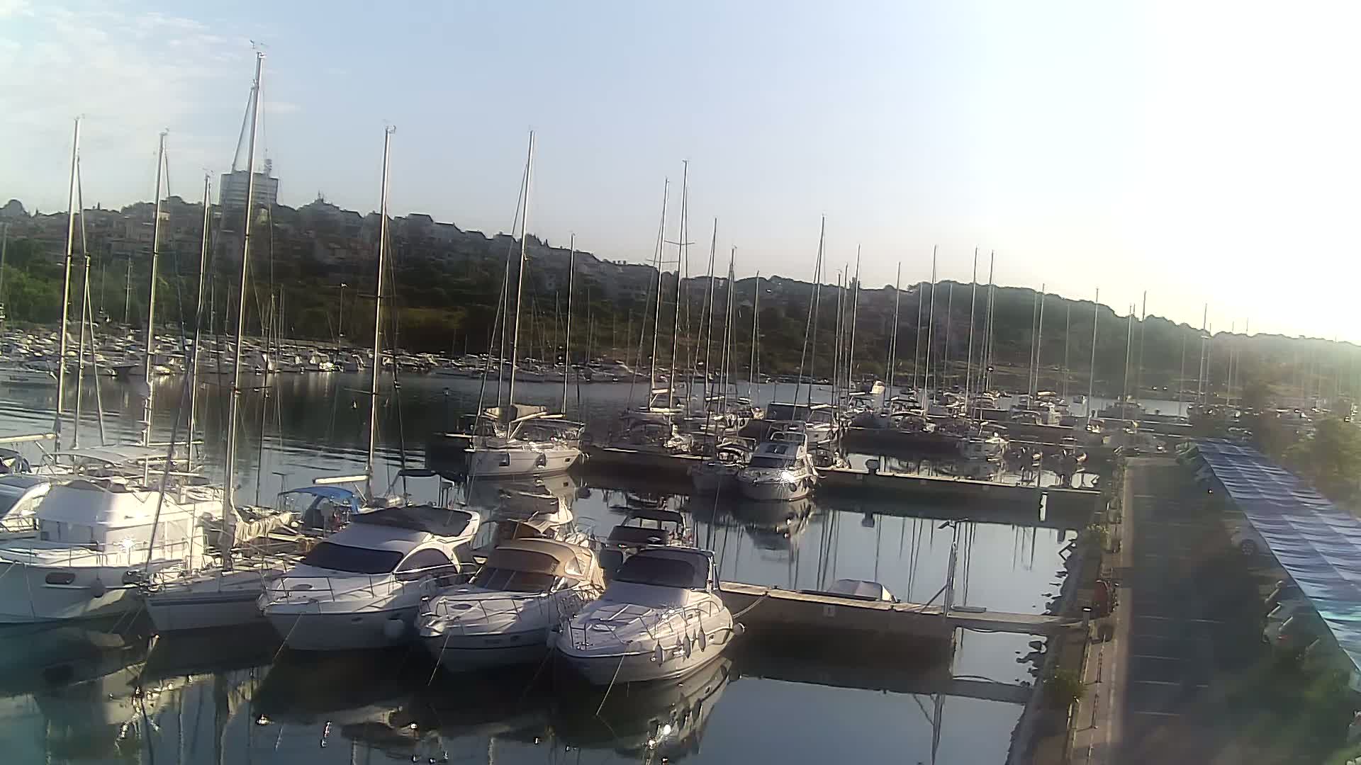Pula, Marina Veruda North View Live Cam - Pjescana Uvala, Pula, Istria, Croatia