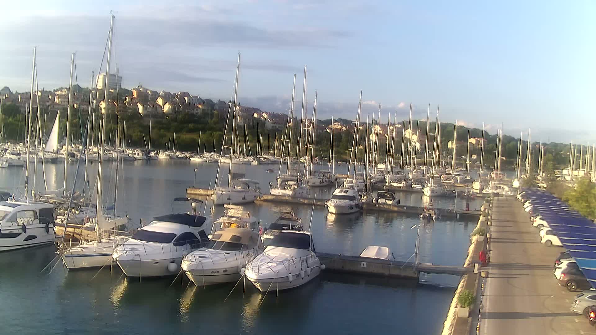 Pula, Marina Veruda North View Live Cam - Pjescana Uvala, Pula, Istria, Croatia