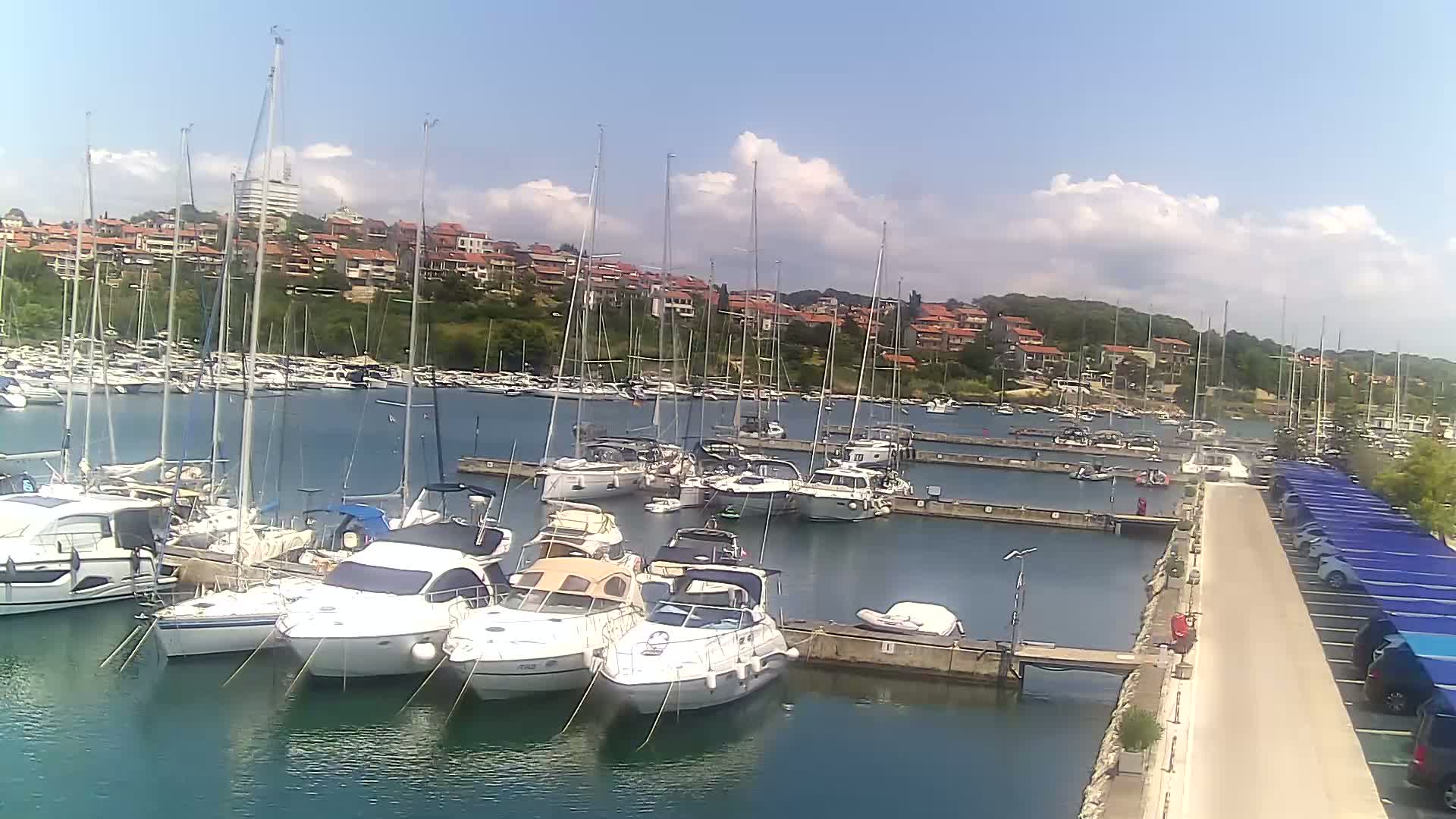 Pula, Marina Veruda North View Live Cam - Pjescana Uvala, Pula, Istria, Croatia