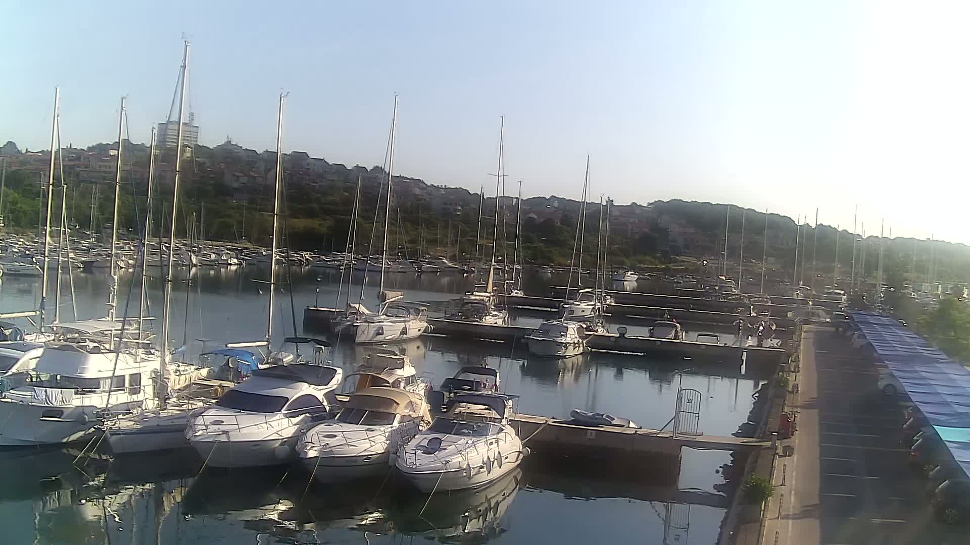 Pula, Marina Veruda North View Live Cam - Pjescana Uvala, Pula, Istria, Croatia