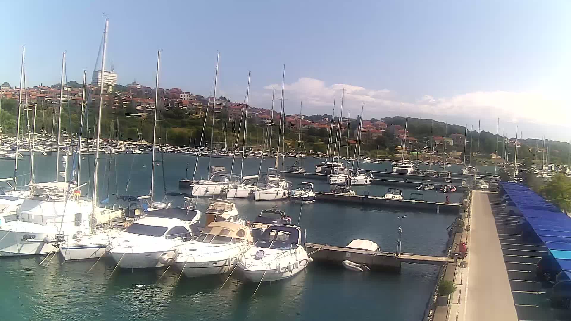Pula, Marina Veruda North View Live Cam - Pjescana Uvala, Pula, Istria, Croatia