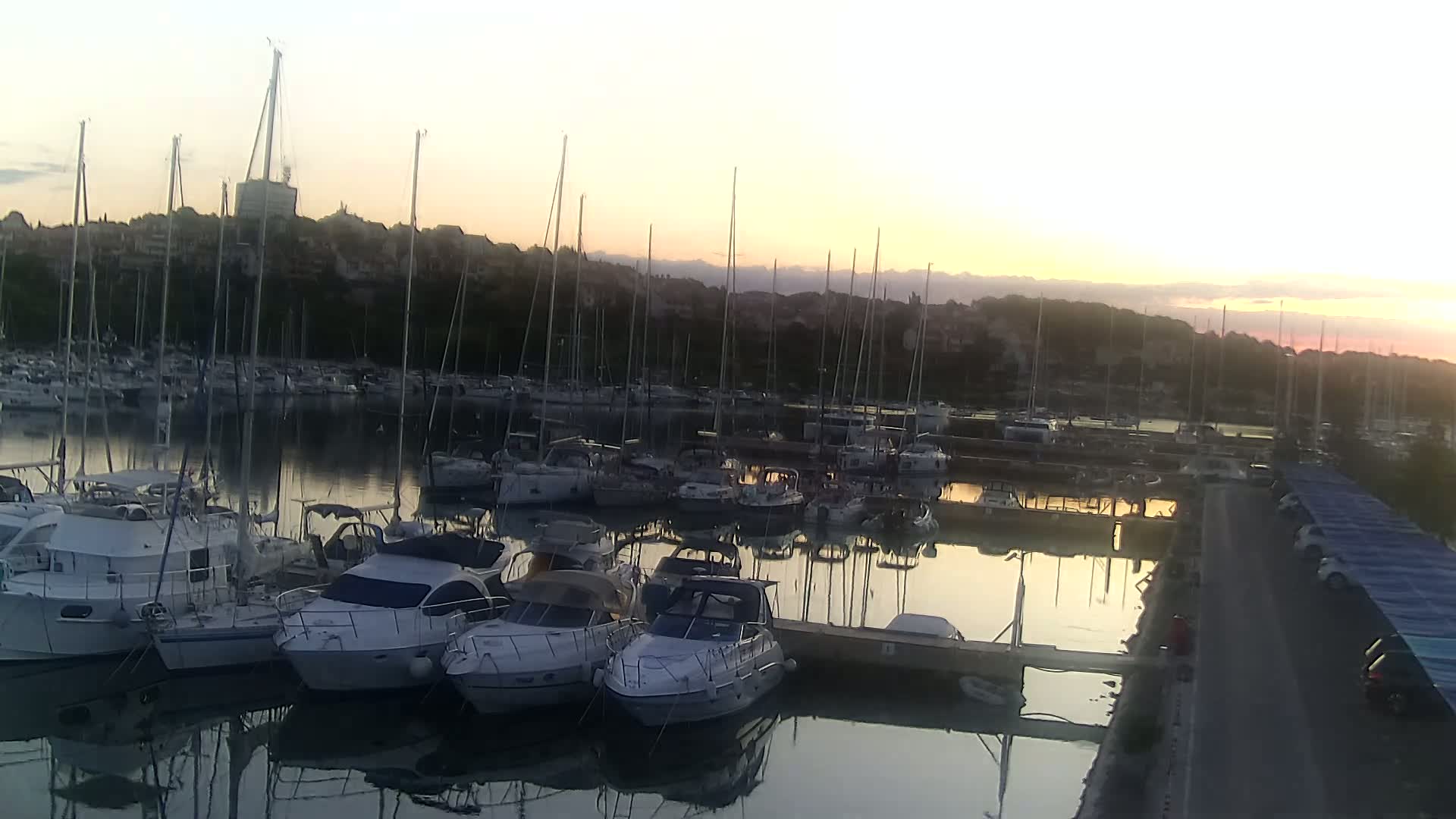 Pula, Marina Veruda North View Live Cam - Pjescana Uvala, Pula, Istria, Croatia