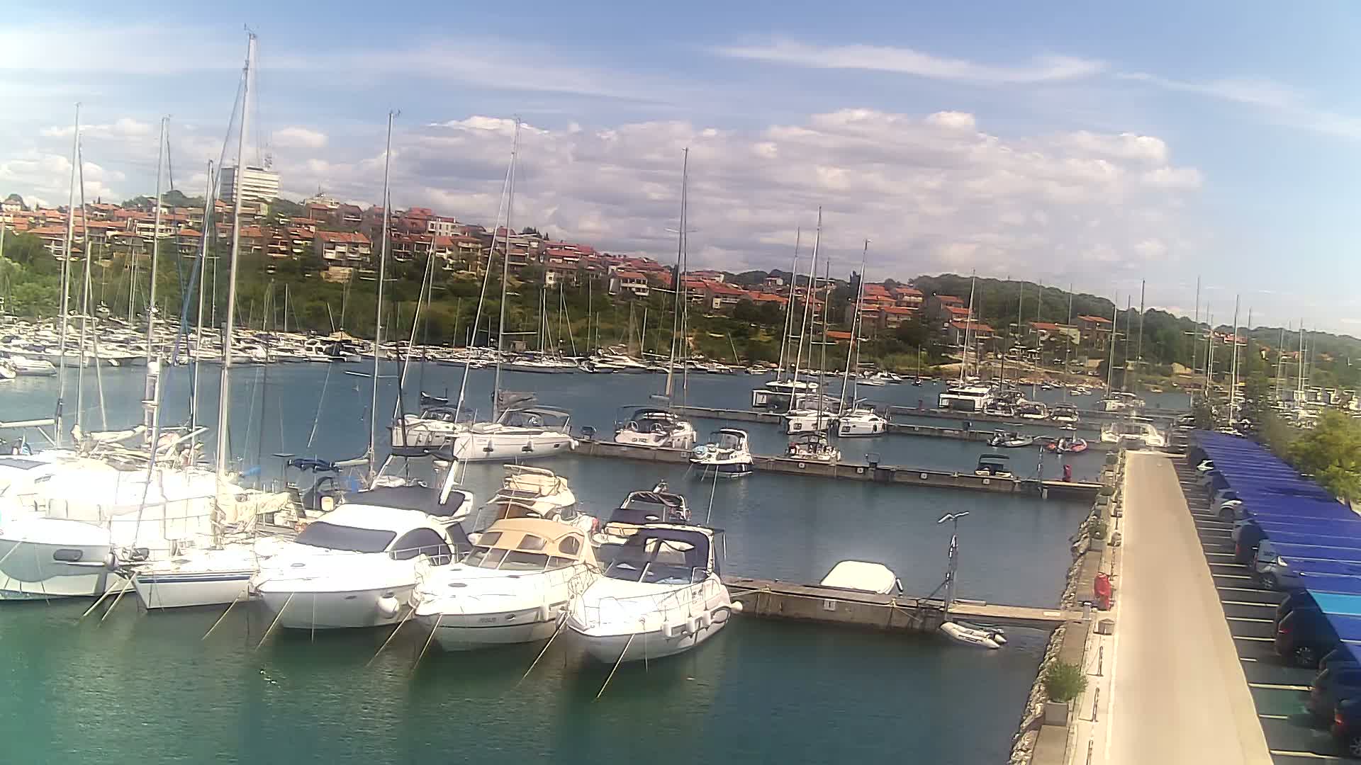 Pula, Marina Veruda North View Live Cam - Pjescana Uvala, Pula, Istria, Croatia