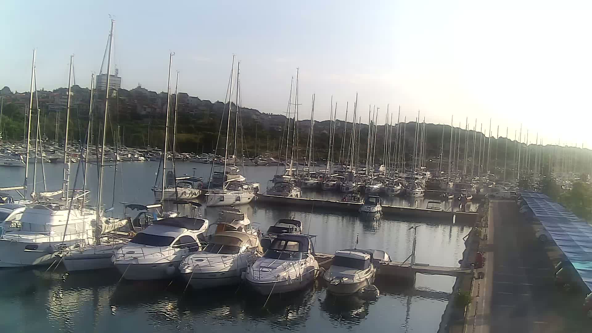 Pula, Marina Veruda North View Live Cam - Pjescana Uvala, Pula, Istria, Croatia