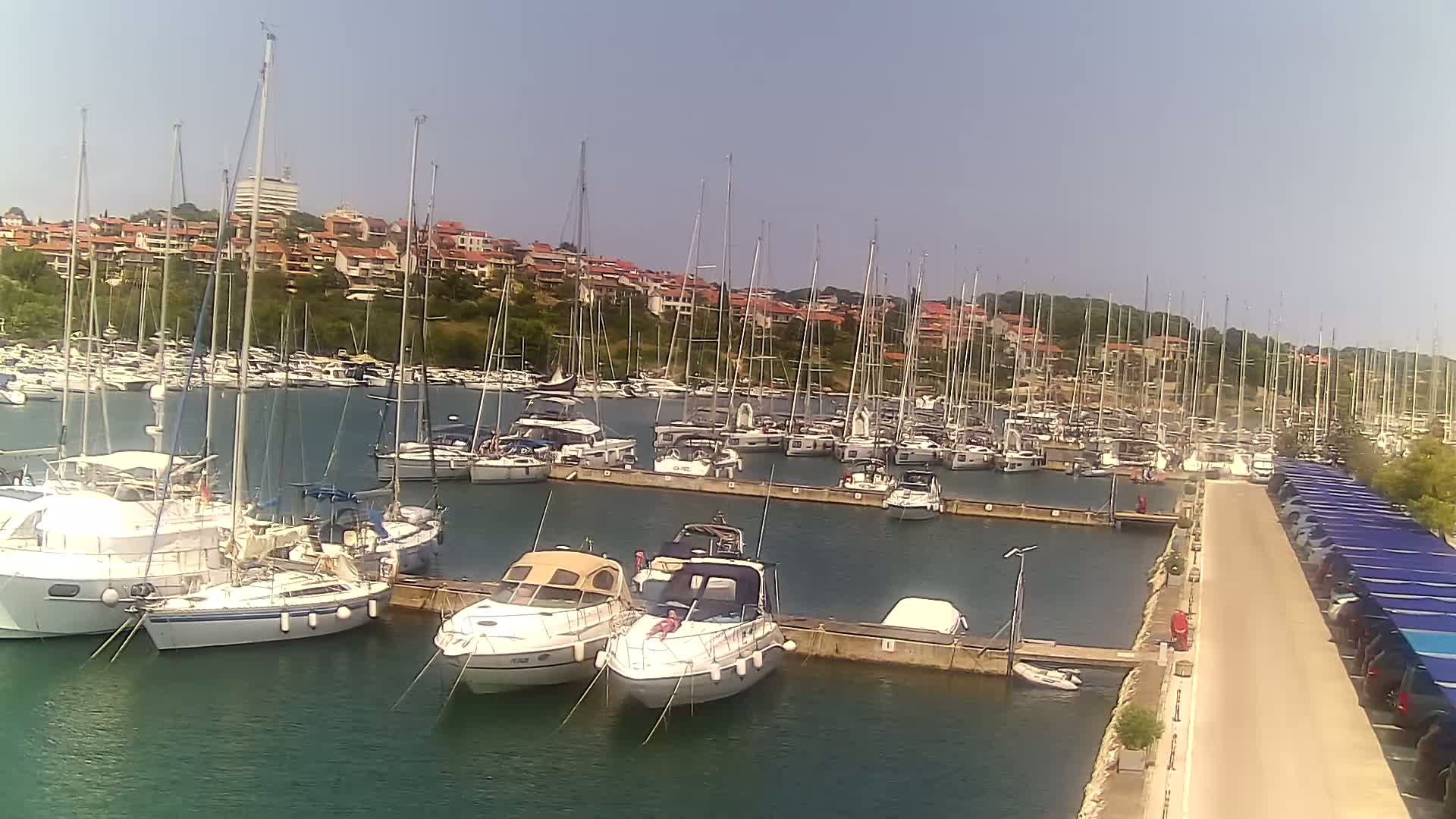 Pula, Marina Veruda North View Live Cam - Pjescana Uvala, Pula, Istria, Croatia