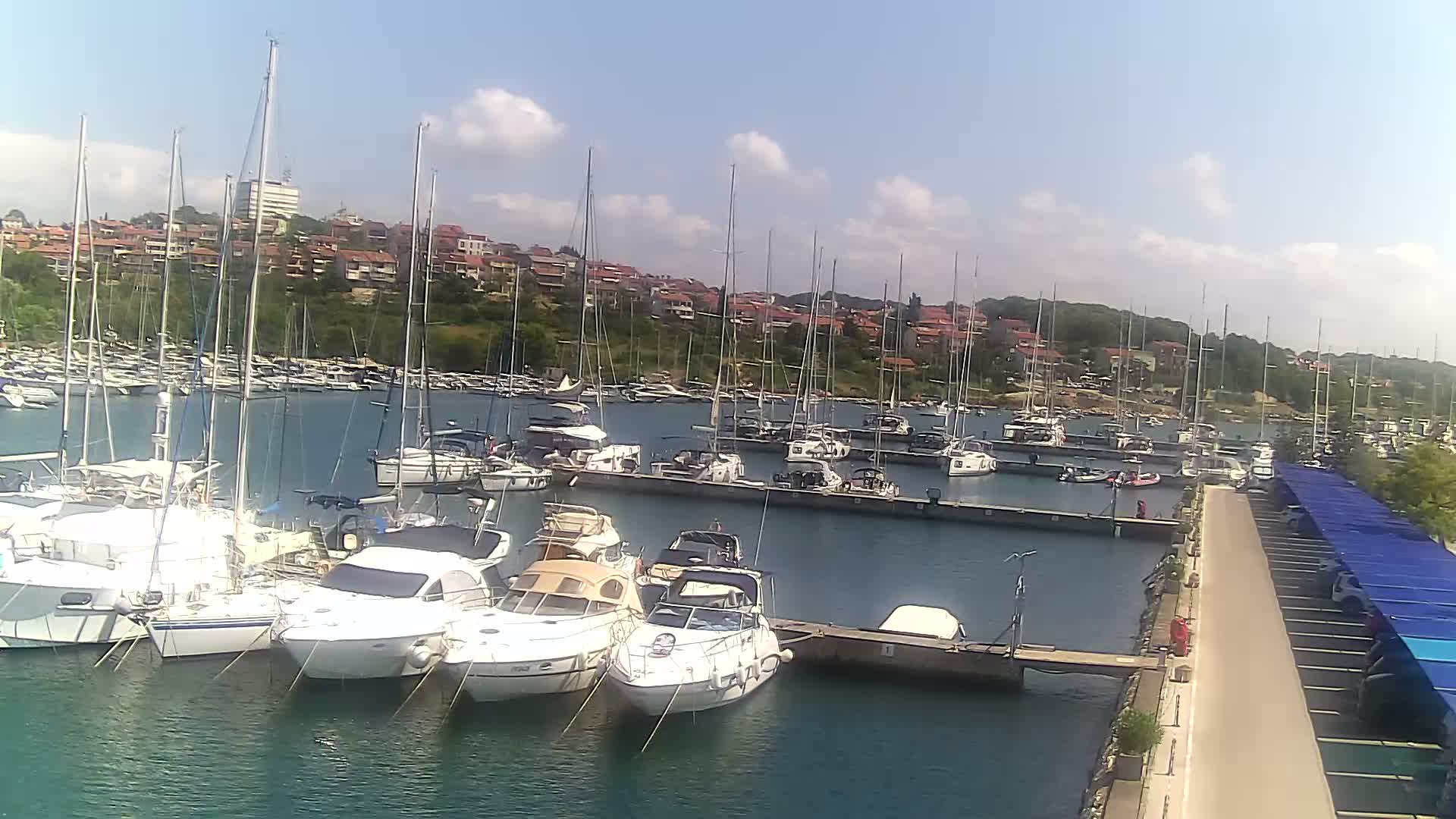 Pula, Marina Veruda North View Live Cam - Pjescana Uvala, Pula, Istria, Croatia