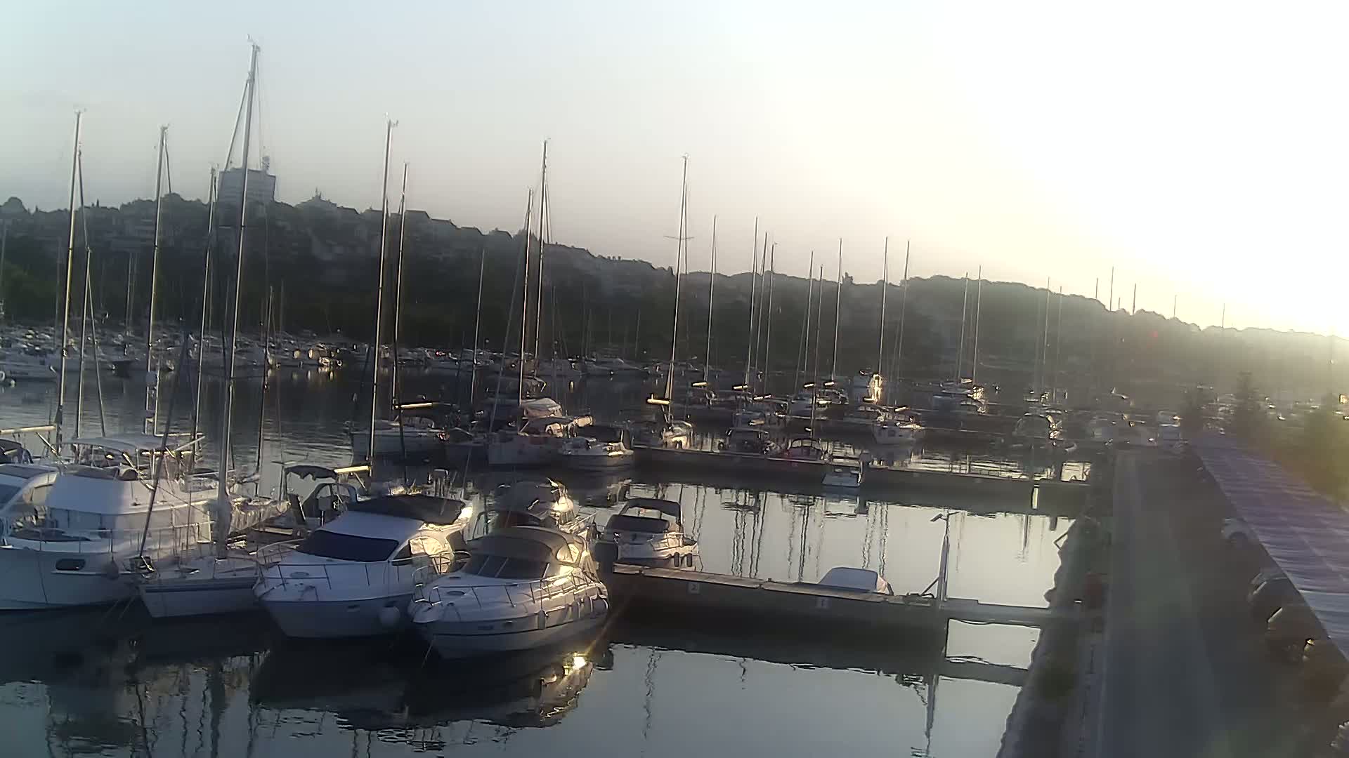 Pula, Marina Veruda North View Live Cam - Pjescana Uvala, Pula, Istria, Croatia