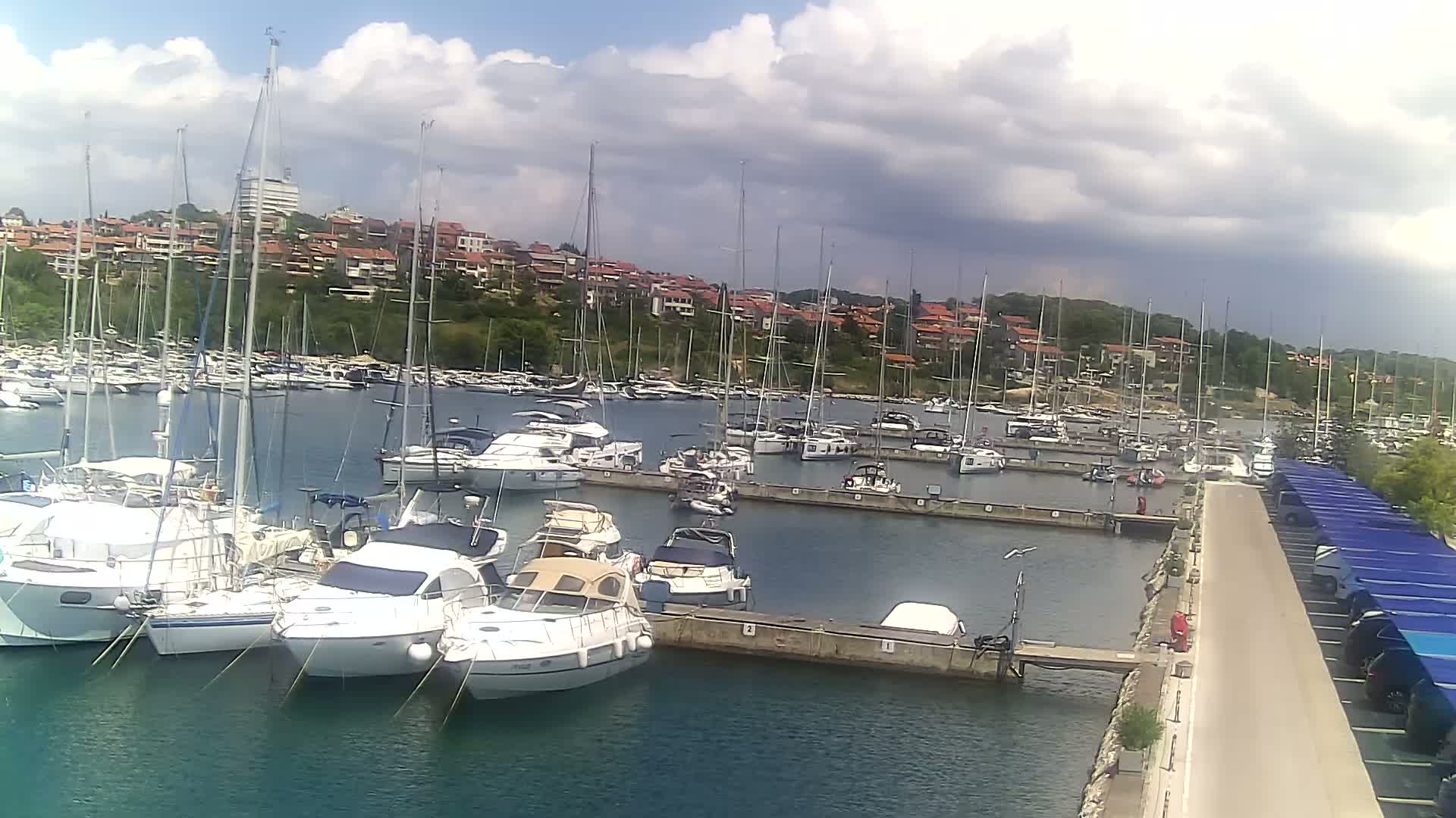 Pula, Marina Veruda North View Live Cam - Pjescana Uvala, Pula, Istria, Croatia