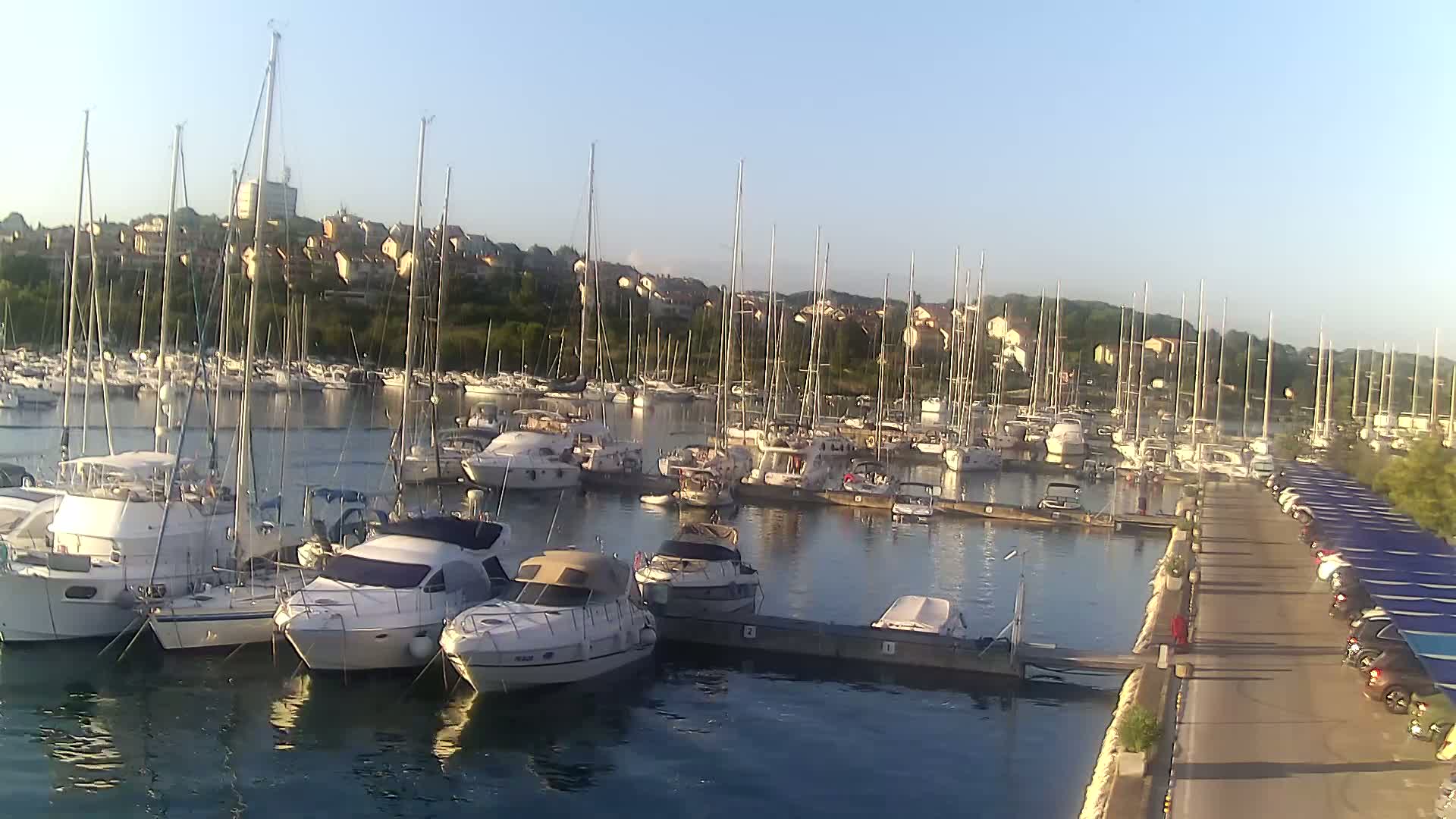 Pula, Marina Veruda North View Live Cam - Pjescana Uvala, Pula, Istria, Croatia