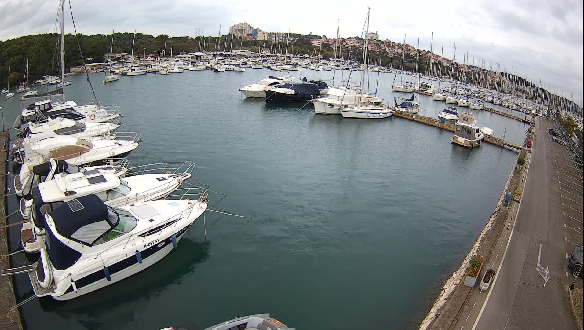 Pula, Marina Veruda North View Live Cam - Pjescana Uvala, Pula, Istria, Croatia