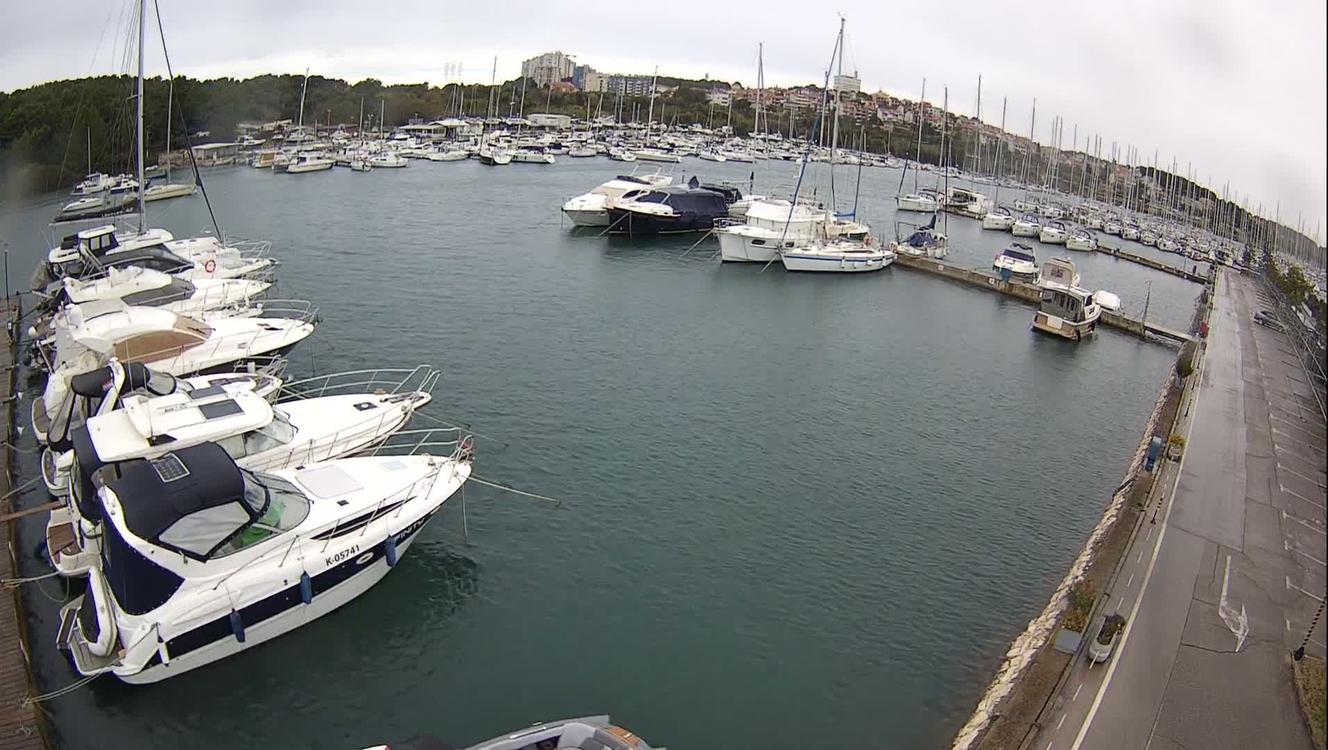 Pula, Marina Veruda North View Live Cam - Pjescana Uvala, Pula, Istria, Croatia