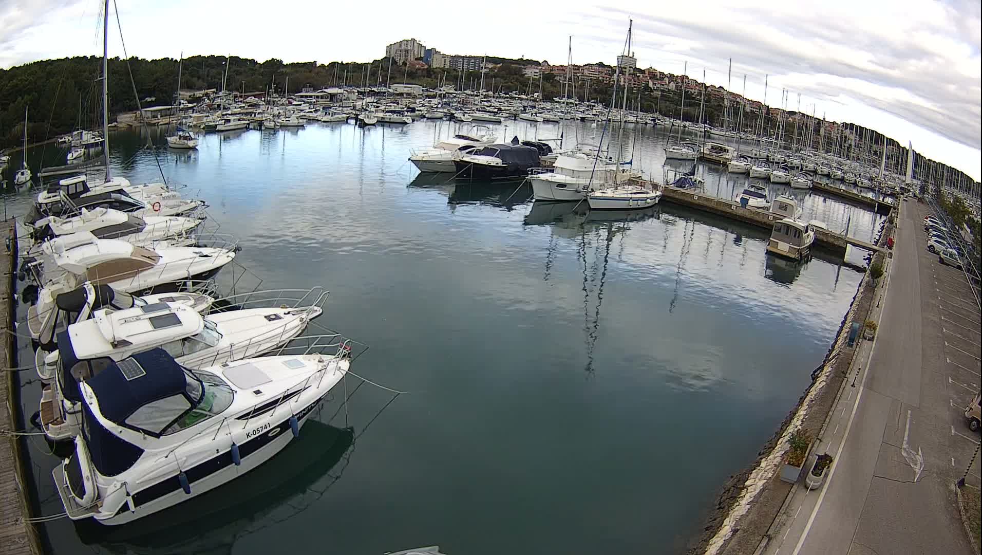 Pula, Marina Veruda North View Live Cam - Pjescana Uvala, Pula, Istria, Croatia