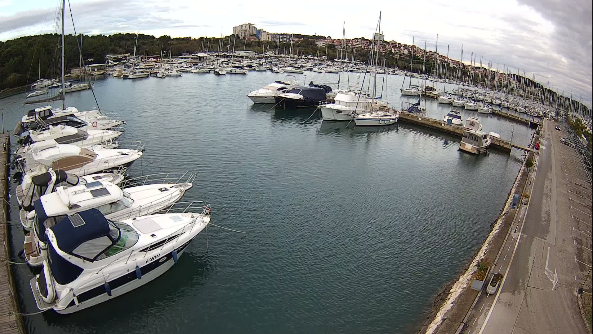Pula, Marina Veruda North View Live Cam - Pjescana Uvala, Pula, Istria, Croatia
