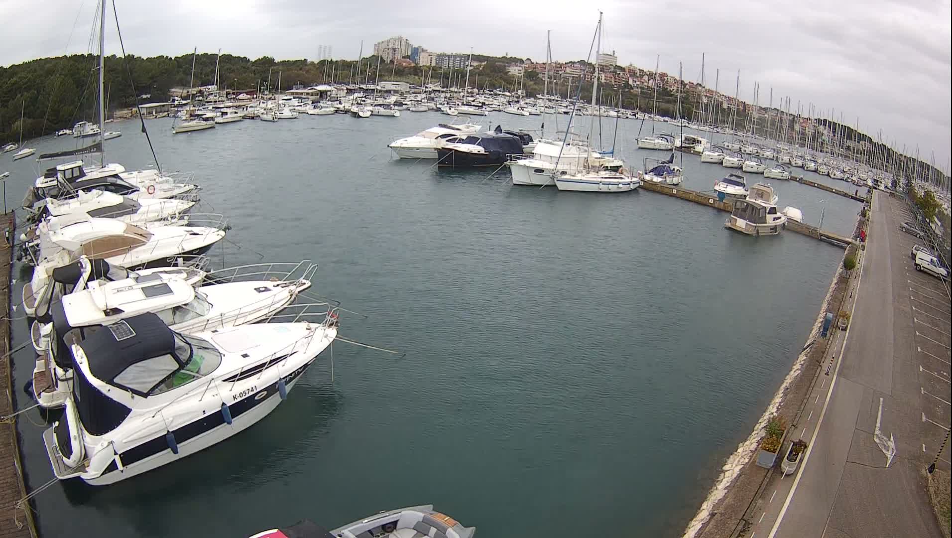 Pula, Marina Veruda North View Live Cam - Pjescana Uvala, Pula, Istria, Croatia