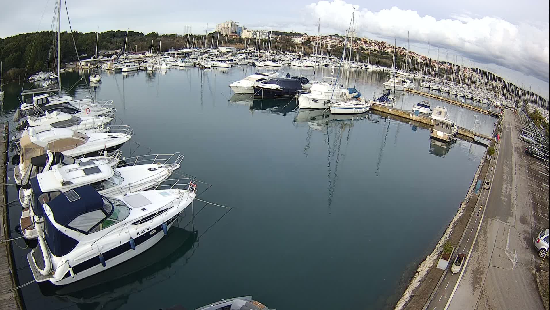 Pula, Marina Veruda North View Live Cam - Pjescana Uvala, Pula, Istria, Croatia