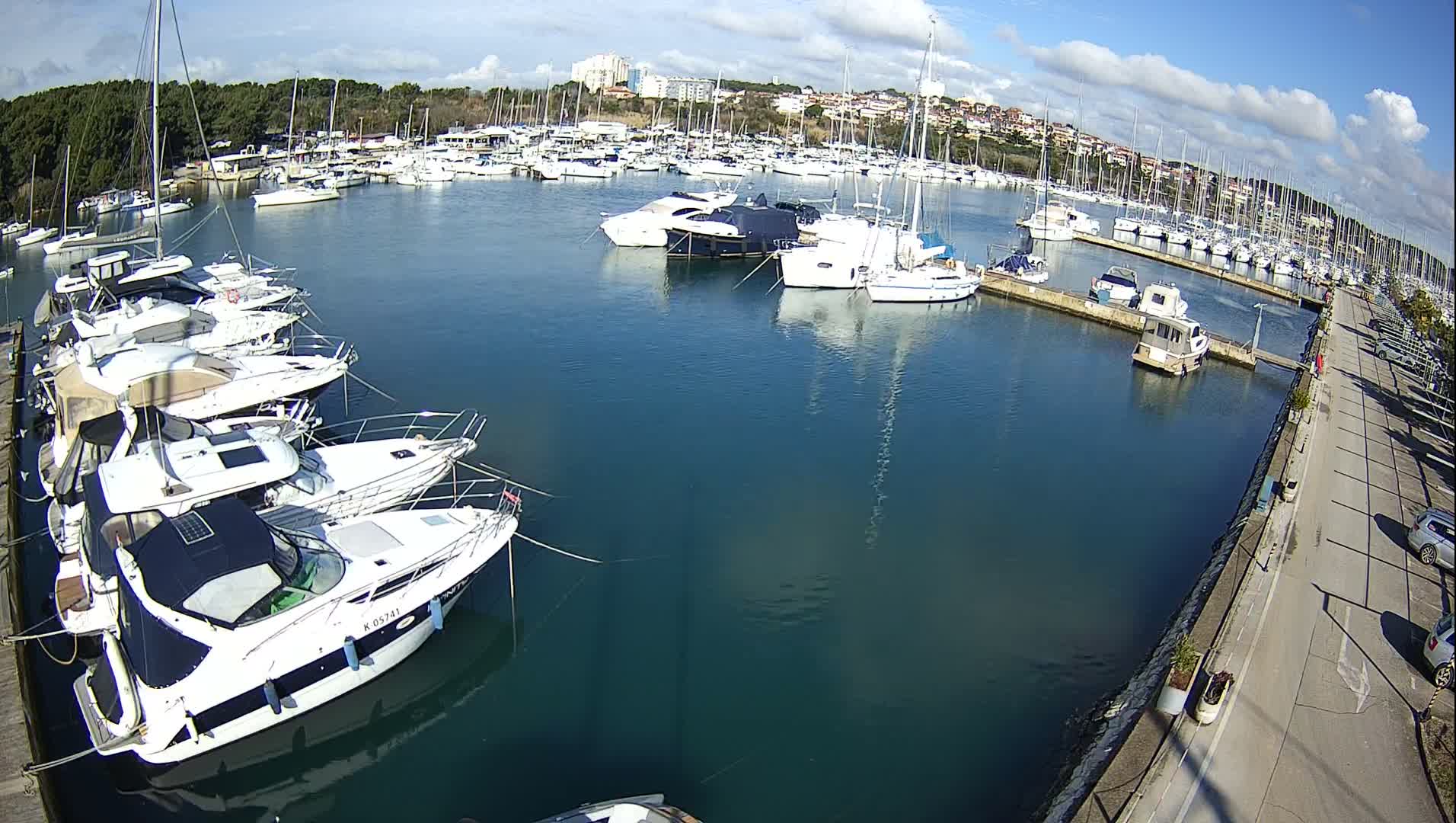 Pula, Marina Veruda North View Live Cam - Pjescana Uvala, Pula, Istria, Croatia