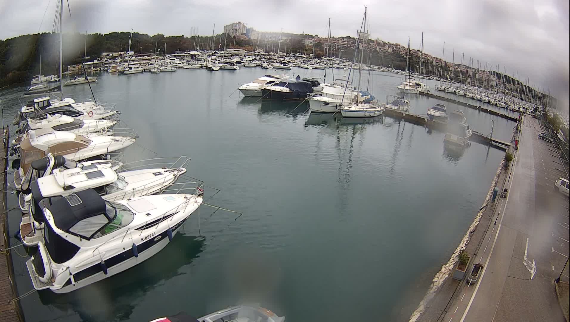 Pula, Marina Veruda North View Live Cam - Pjescana Uvala, Pula, Istria, Croatia