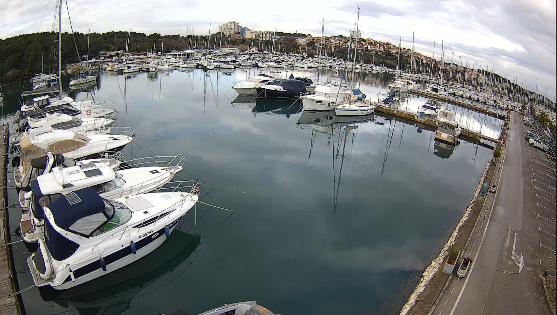 Pula, Marina Veruda North View Live Cam - Pjescana Uvala, Pula, Istria, Croatia