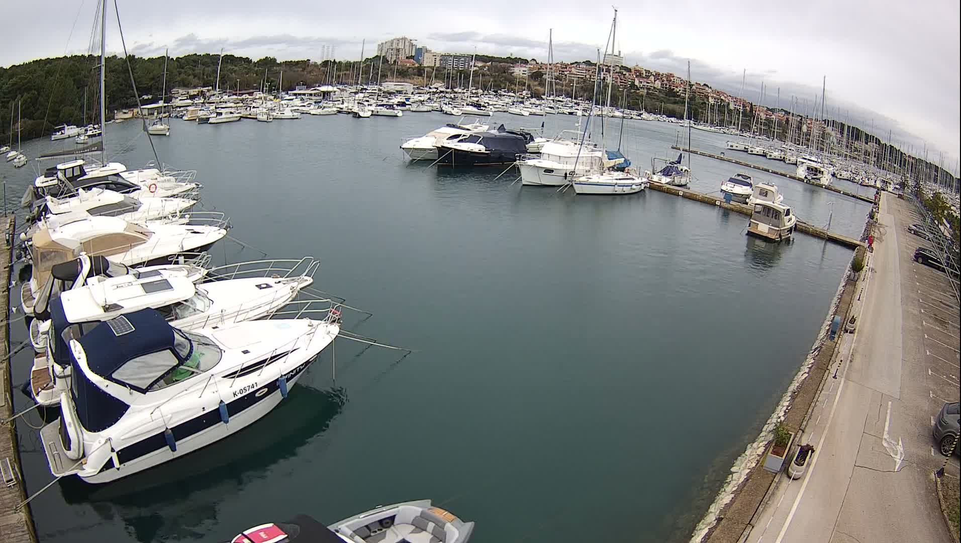 Pula, Marina Veruda North View Live Cam - Pjescana Uvala, Pula, Istria, Croatia