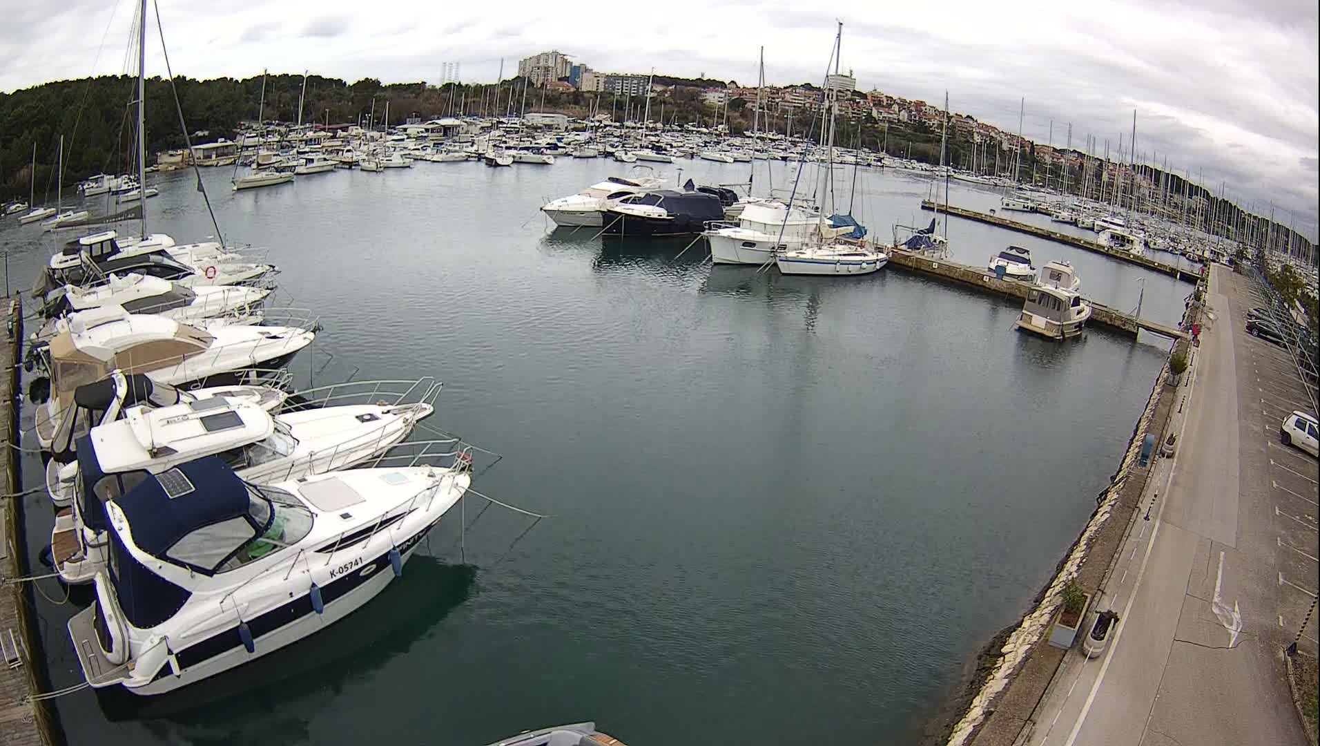 Pula, Marina Veruda North View Live Cam - Pjescana Uvala, Pula, Istria, Croatia
