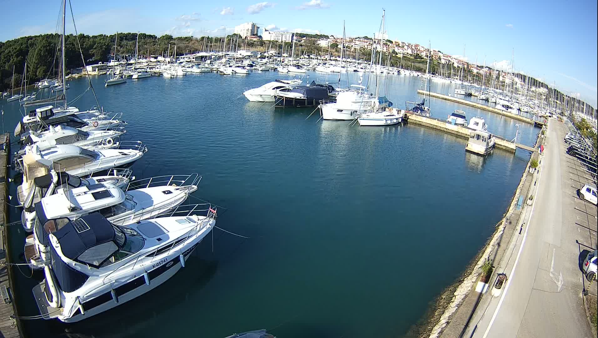 Pula, Marina Veruda North View Live Cam - Pjescana Uvala, Pula, Istria, Croatia