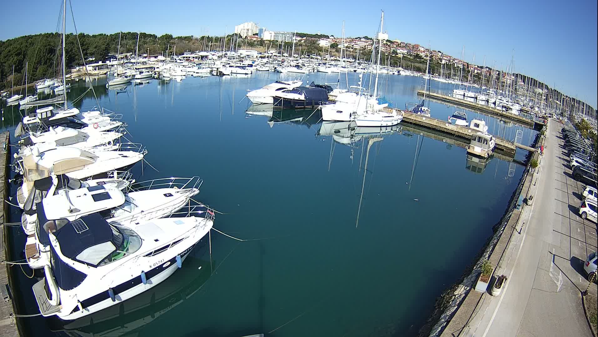 Pula, Marina Veruda North View Live Cam - Pjescana Uvala, Pula, Istria, Croatia