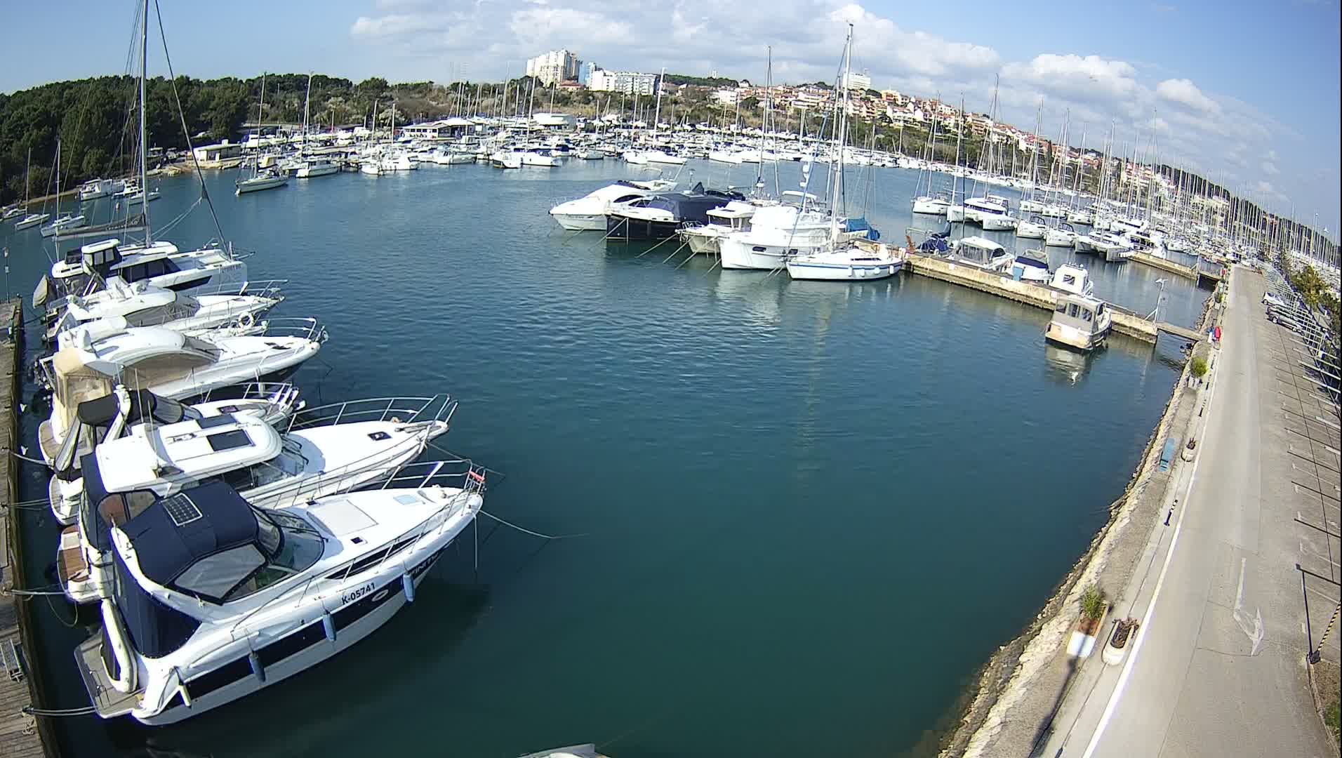 Pula, Marina Veruda North View Live Cam - Pjescana Uvala, Pula, Istria, Croatia