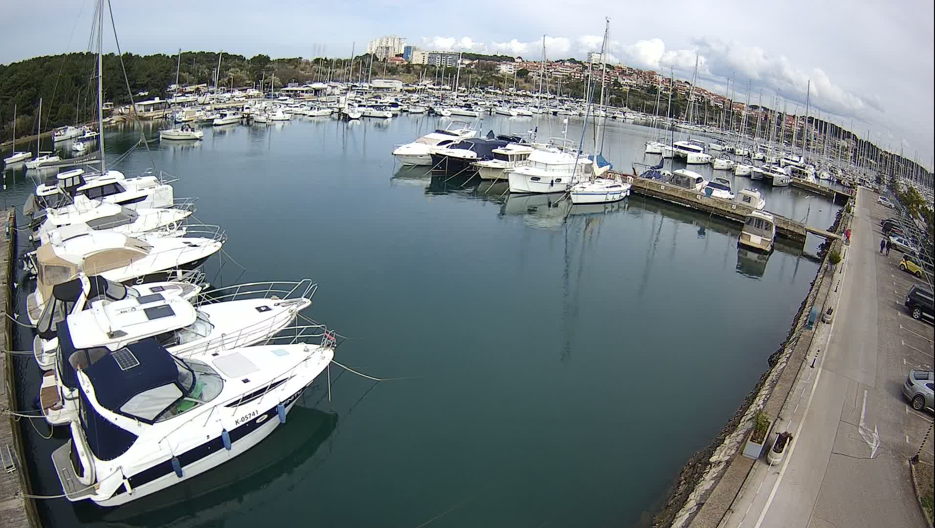 Pula, Marina Veruda North View Live Cam - Pjescana Uvala, Pula, Istria, Croatia