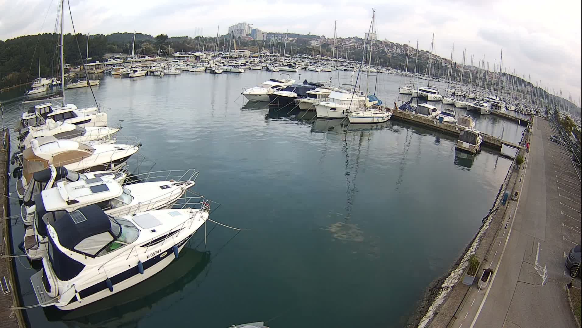 Pula, Marina Veruda North View Live Cam - Pjescana Uvala, Pula, Istria, Croatia