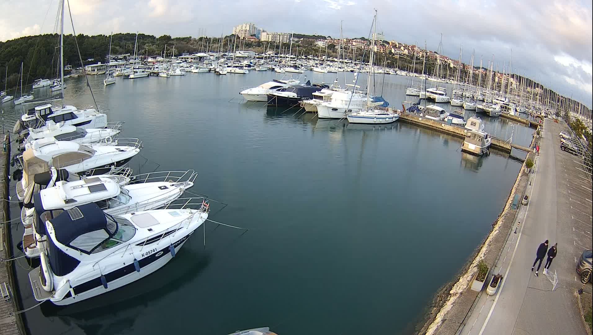 Pula, Marina Veruda North View Live Cam - Pjescana Uvala, Pula, Istria, Croatia