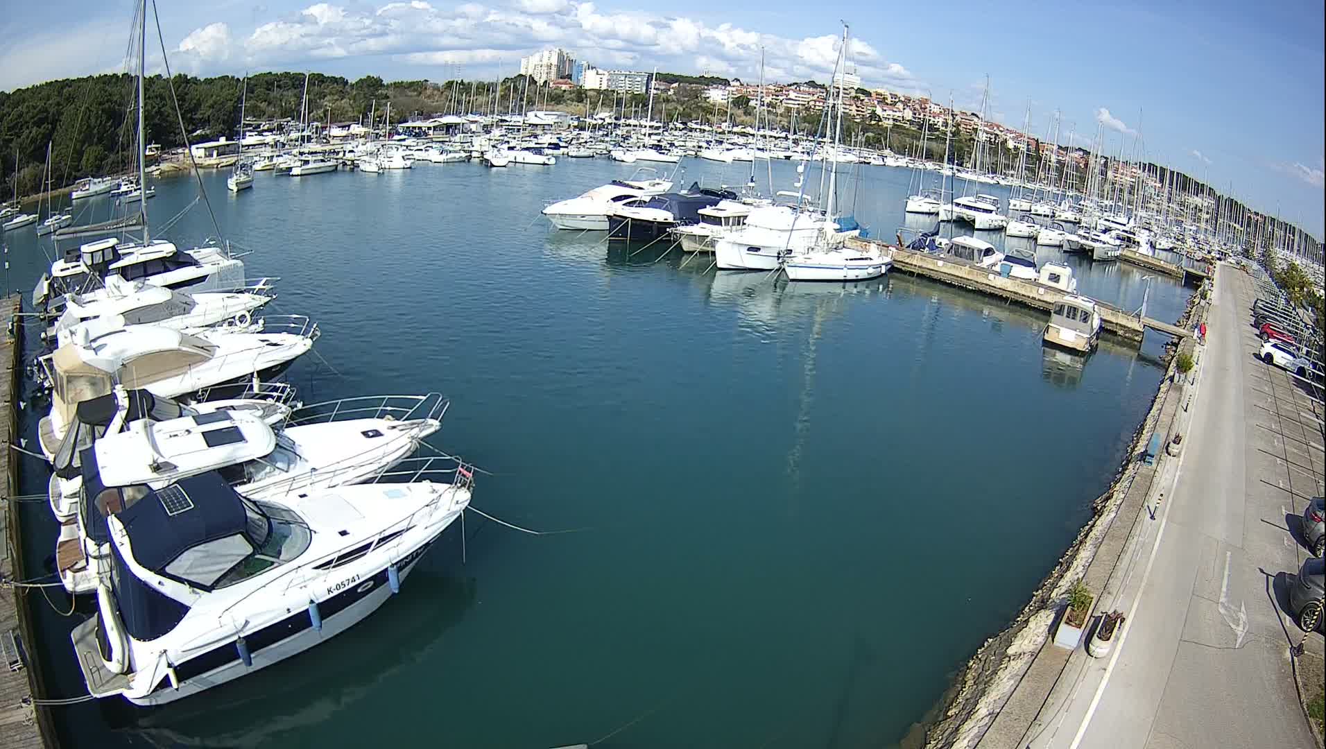 Pula, Marina Veruda North View Live Cam - Pjescana Uvala, Pula, Istria, Croatia