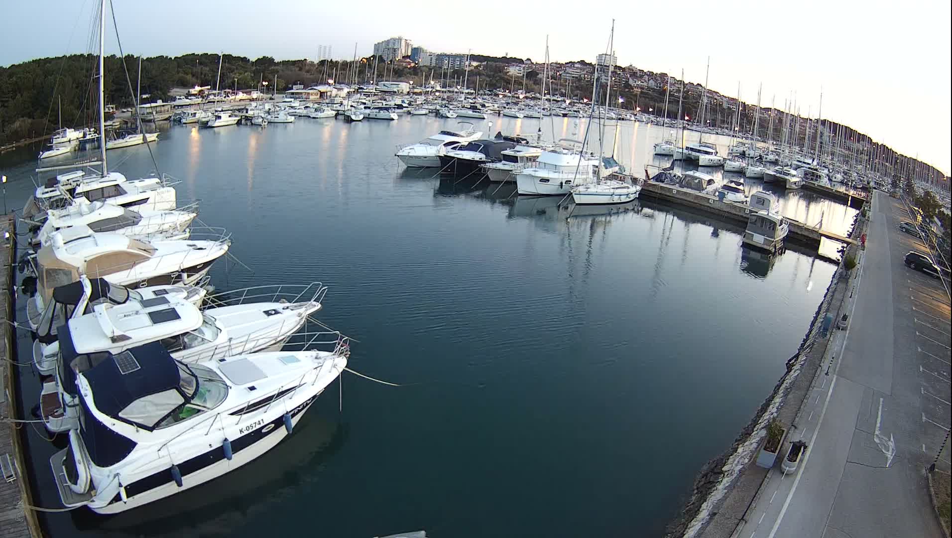 Pula, Marina Veruda North View Live Cam - Pjescana Uvala, Pula, Istria, Croatia