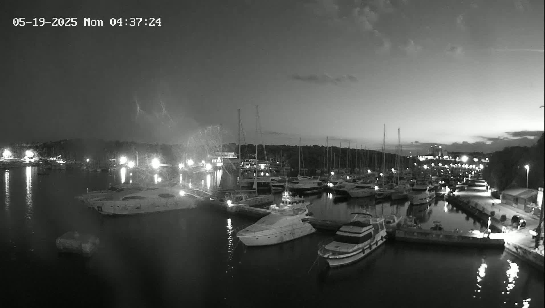 Pula, Marina Veruda East View Live Cam - Pjescana Uvala, Pula, Istria, Croatia